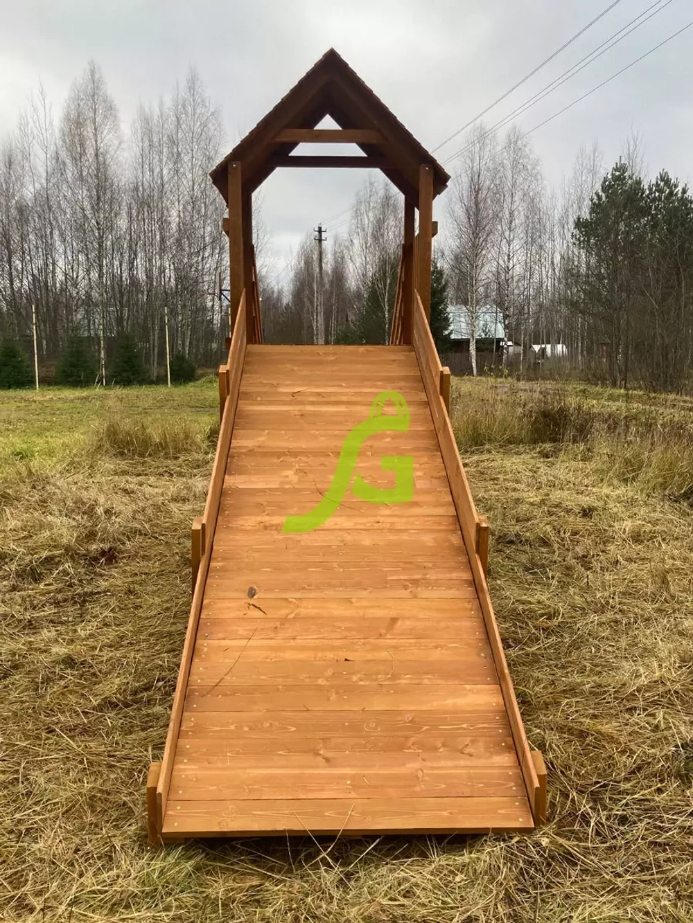 Заливная зимняя горка