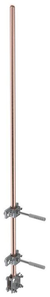 Молниеприемник с держателями L1.5м медь IEK ZLC27-50-015 Молниеприемник с держателями L1.5м медь IEK ZLC27-50-015