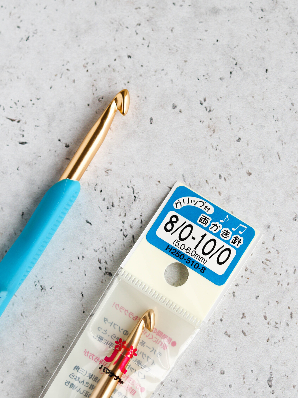 крючок для вязания 2 в 1 Raku-Raku Hamanaka