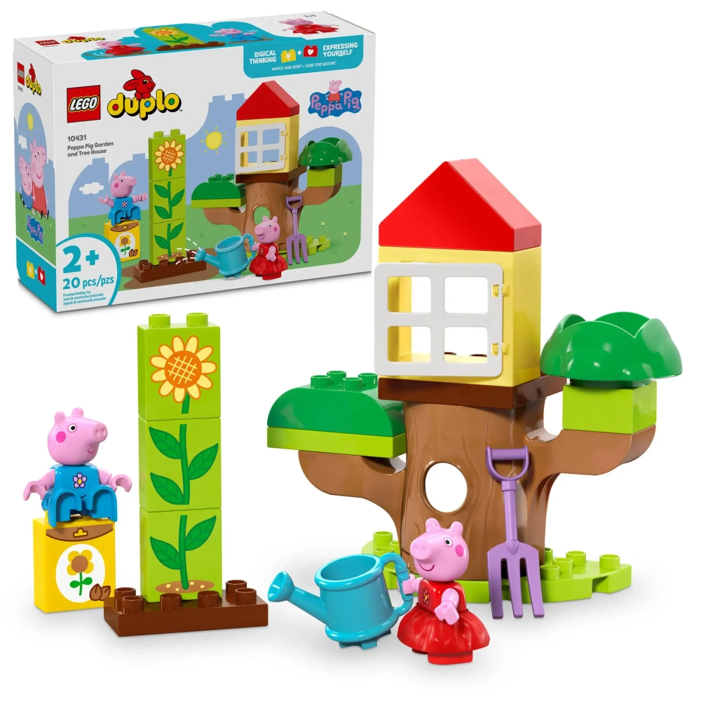 Конструктор LEGO Duplo 10431 Peppa Сад и домик на дереве