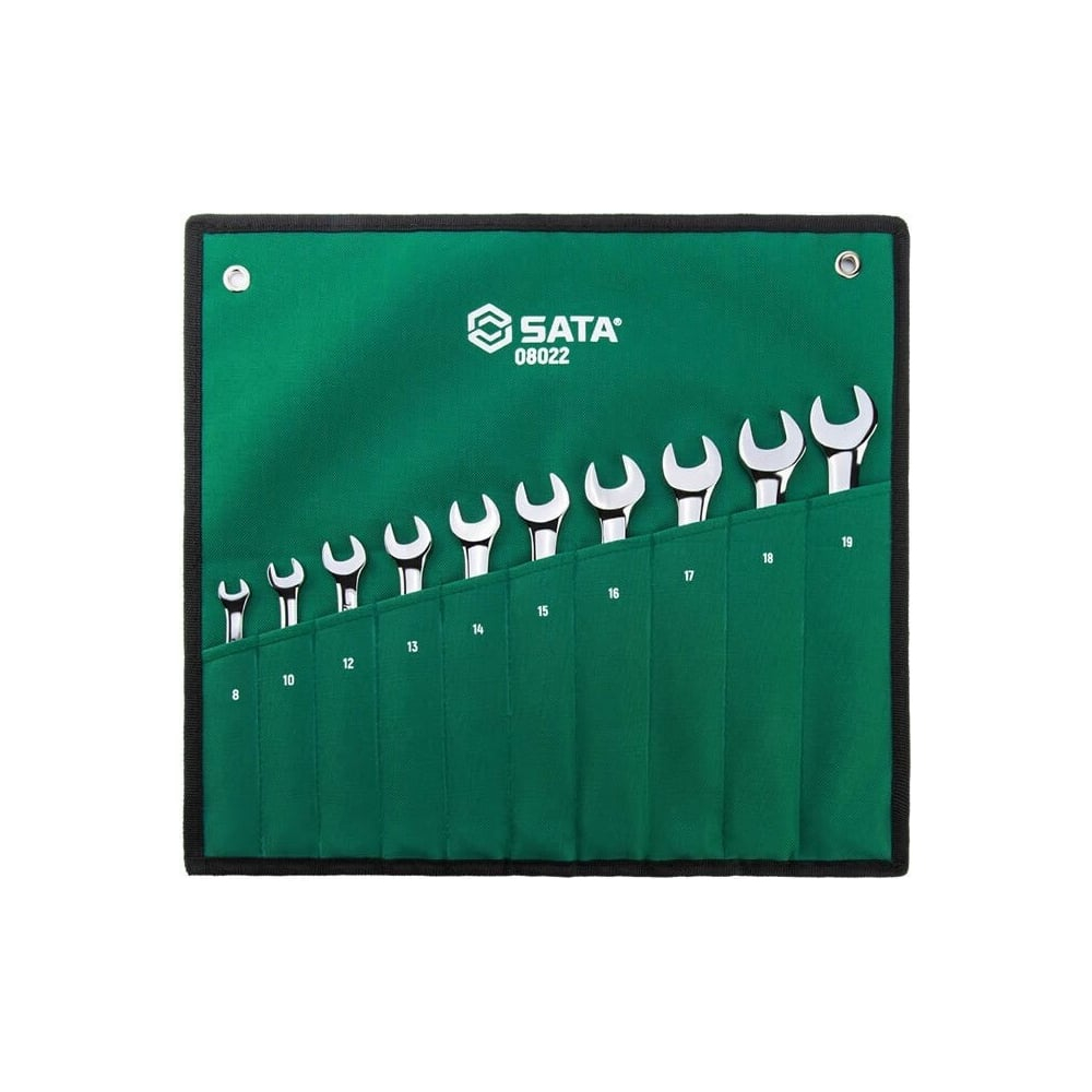 Набор ключей комбинированных SATA 8-19 мм 10 предм. 08022