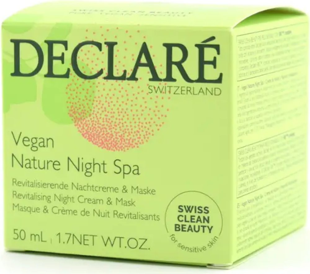 DECLARE Vegan Nature Night Spa | Восстанавливающий ночной крем-маска «Веган-Спа», 50 мл