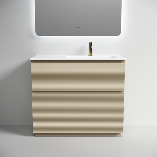 Тумба напольная Sancos Folk Floor правая 995х445х850, c двумя ящиками оснащенными доводчиками, Капучино, арт.FL100FRCP