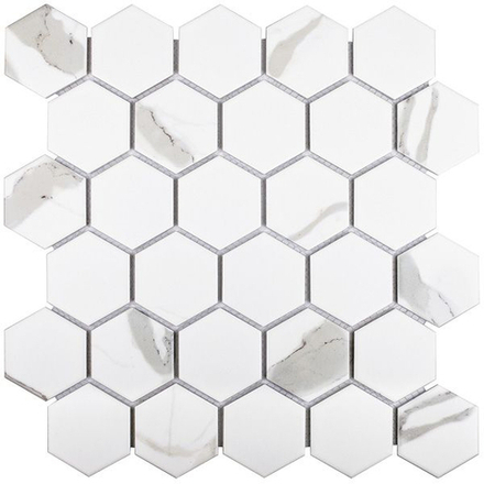 Мозаика Hexagon small Carrara Matt  (PMMT83017)