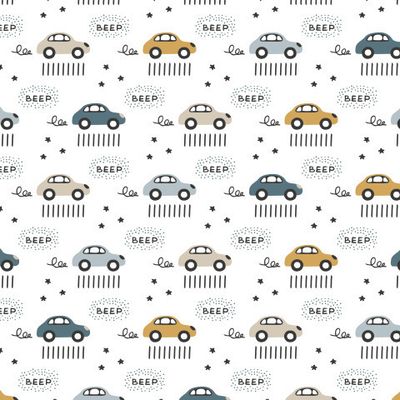 Buy baby fabric cars on road scandinavian style