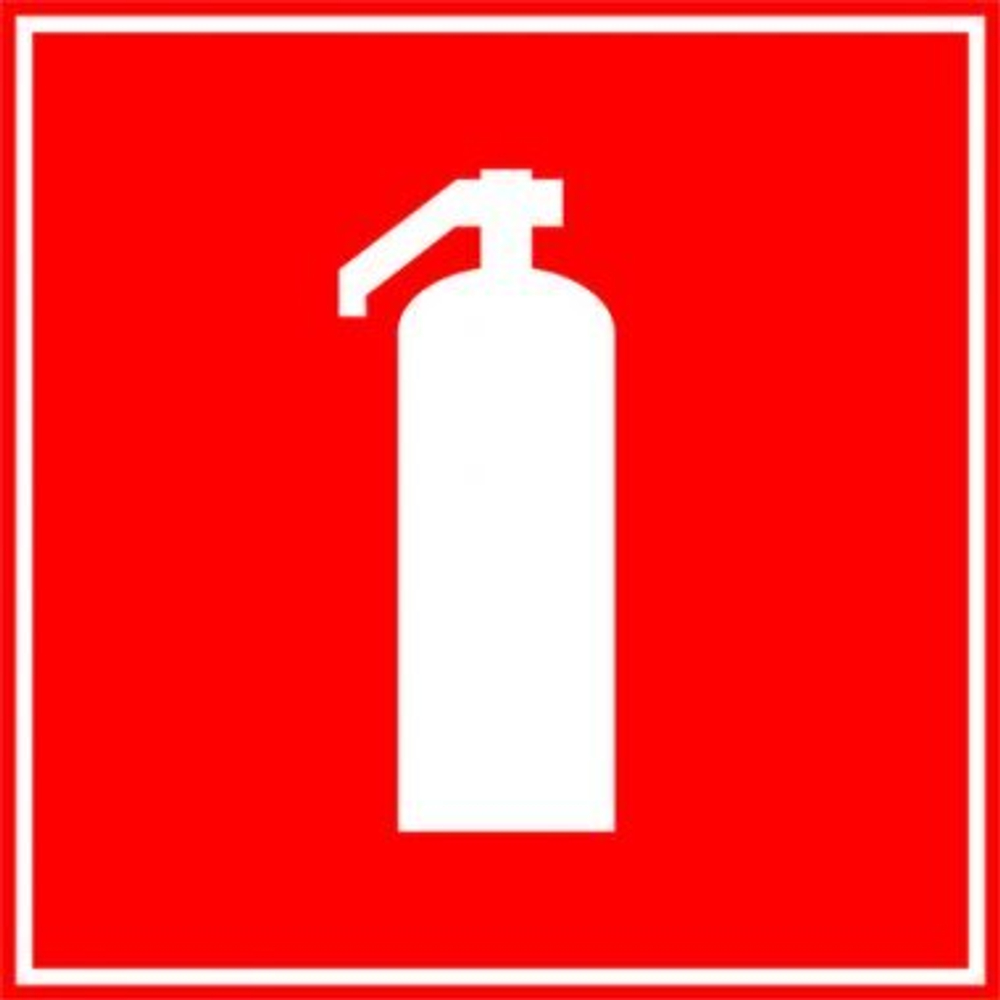Знак "Огнетушитель" 150х150мм TDM SQ0817-0024