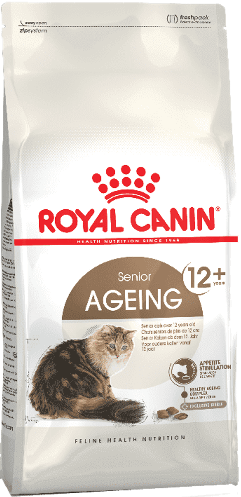 Сухой корм ROYAL CANIN againg 12+ для стареющих кошек старше 12 лет, пакет 400г Сухой корм ROYAL CANIN againg 12+ для стареющих кошек старше 12 лет, пакет 400г