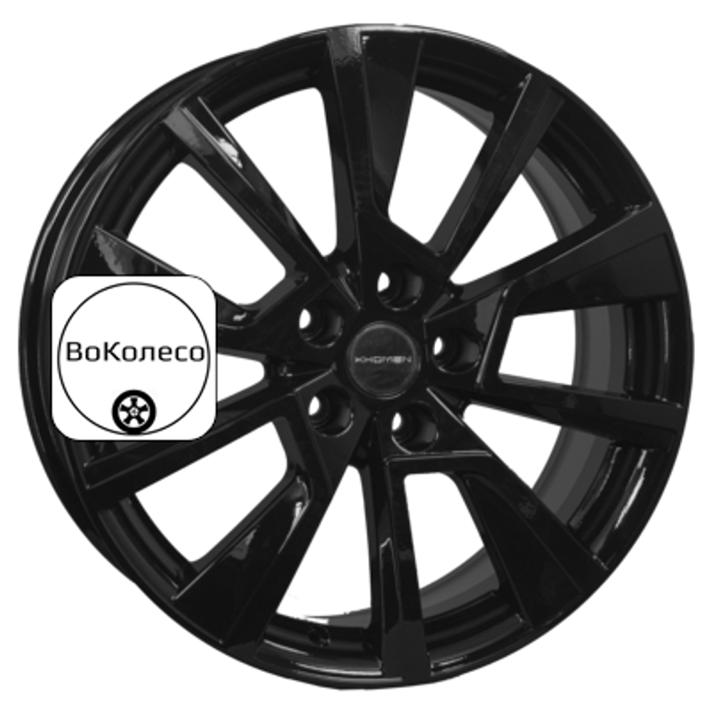7x18/5x114,3 ET37 D66,5 KHW1802 (Dargo/Jolion) Black Khomen Wheels