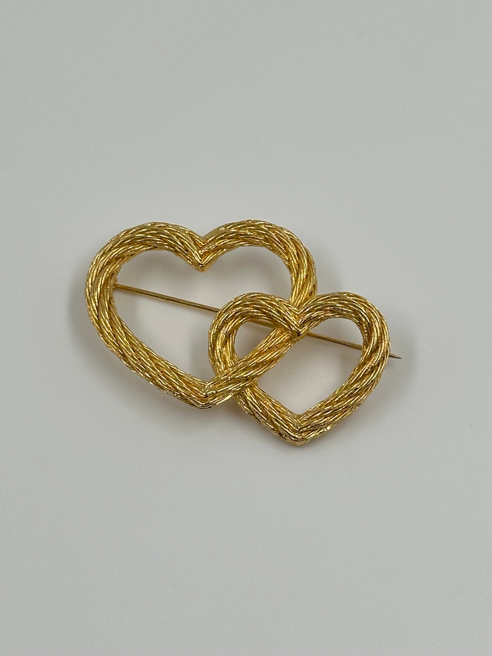 Брошь Два Сердца Christian Dior