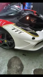 Передний бампер с капотом для Ferrari 458 2009-2015 переделка в Speciale Феррари