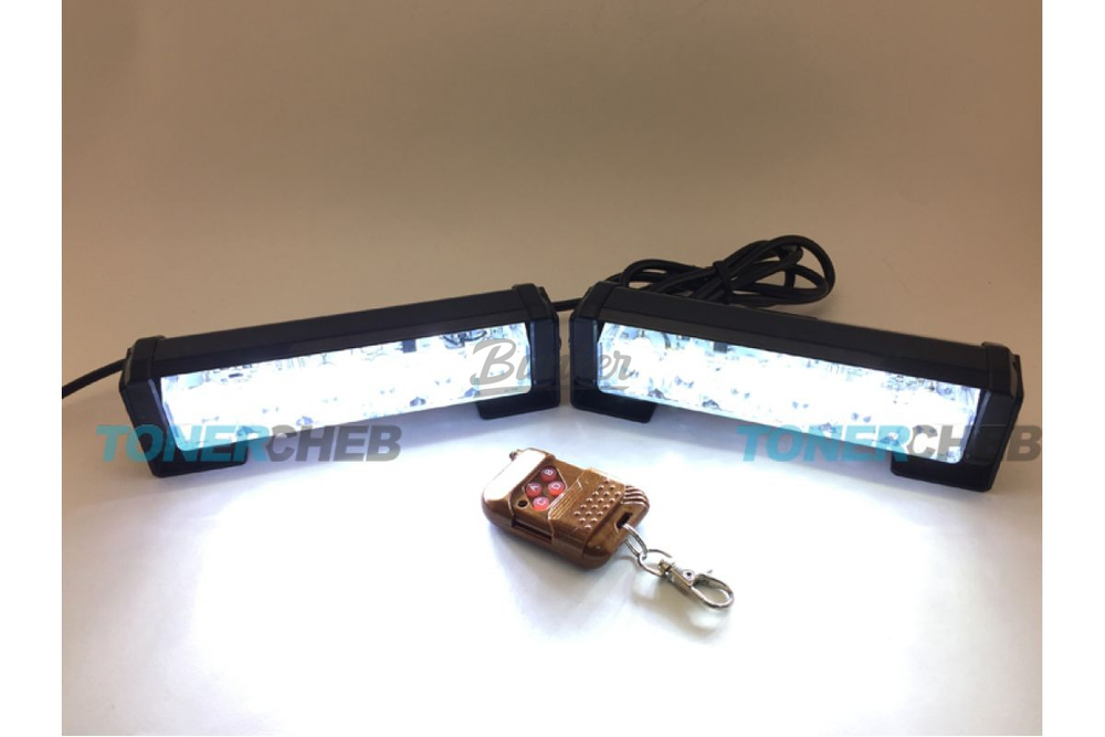 Стробоскоп FEDERAL SIGNAL AM-56 12W 12V WR-WB (красный синий белый), (компл.)