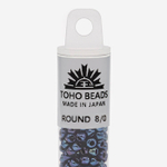 Японский бисер TOHO Round 8/0 (№88), металлизированный, непрозрачный глянцевый