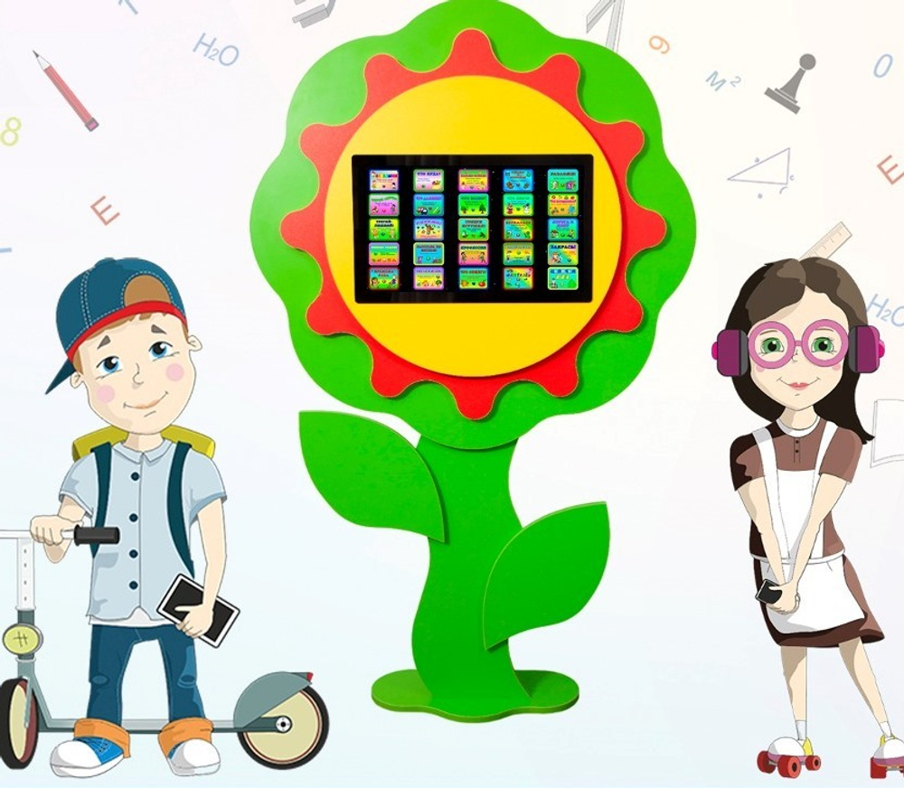 Интерактивная развивающая настенная панель Цветок из серии Кисельковое царство