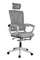 Кресло для руководителя Gramber С26 Сетка серая/Ткань серая/Белый