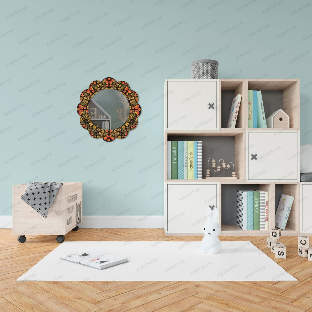 Зеркало фигурное Хохлома 146