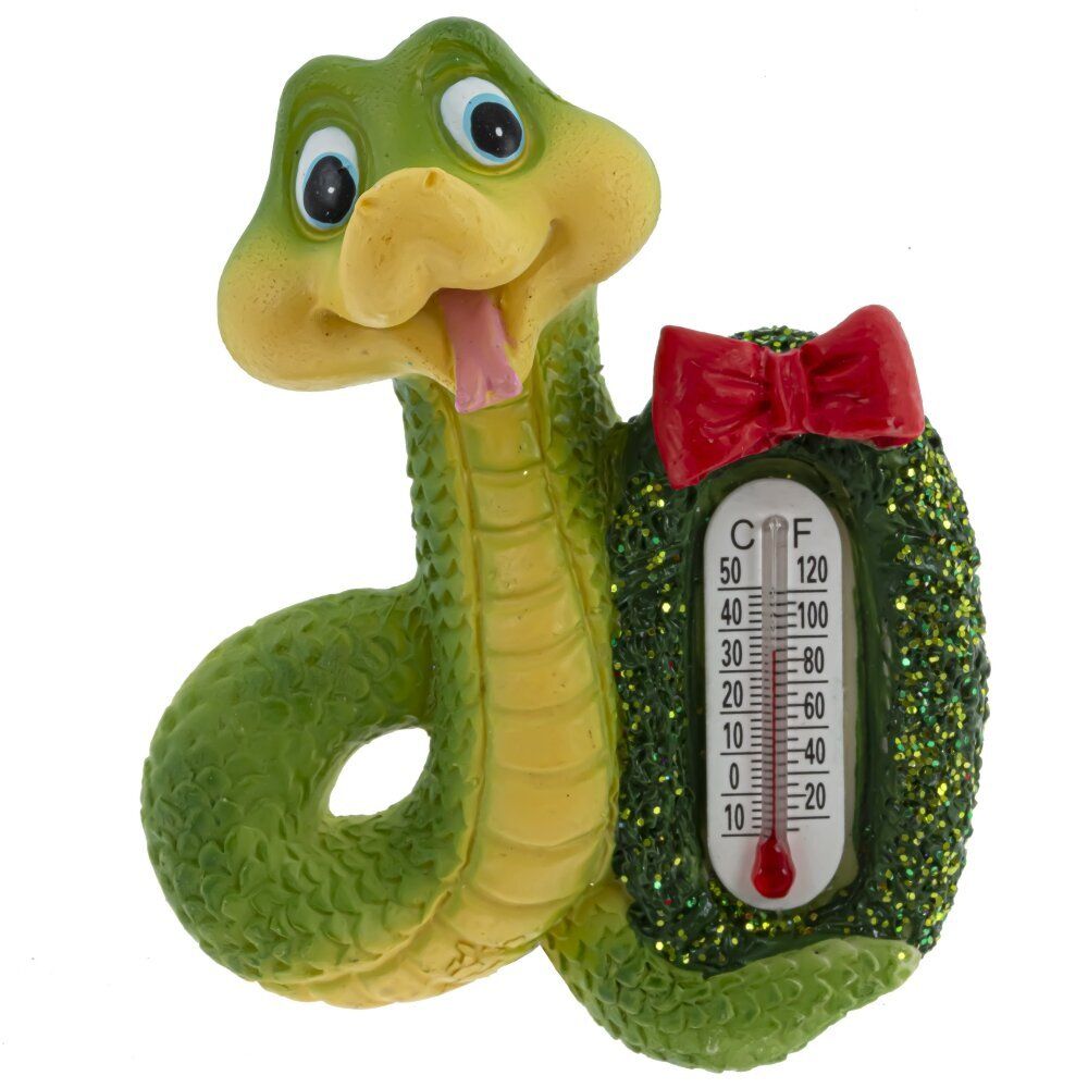 GAEM Магнит с термометром "Змея", L5 W2,5 H7 см, 6в.