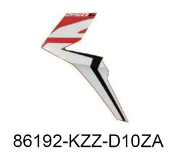 86192-KZZ-D10ZA. STRIPE, L. FR. SHROUD *TYPE1*. Honda CRF250L-M original decal on the radiator shroud