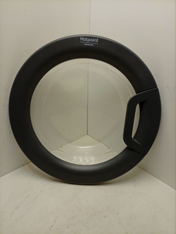 VMUF501B кт19 Люк стиральной машины Hotpoint-Ariston (узкое стекло) C00299562 б/у