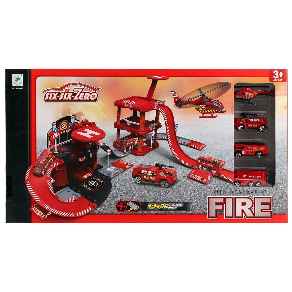 Парковка с транспортом коробка 660-A96