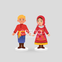 Малые стойки "Удмуртский костюм"