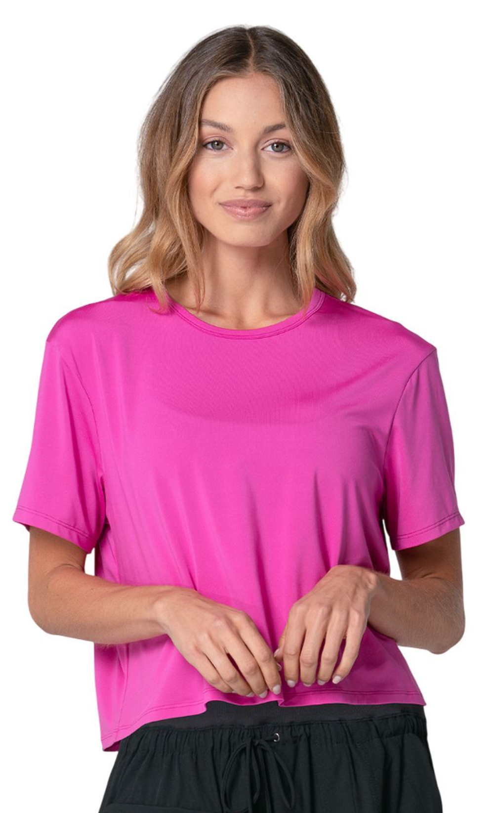 Женская теннисная футболка Lucky in Love Power Box - mulberry