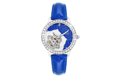 KANGOL Automatic Mechanical Movement Genuine Leather Strap Watch Women"s Watch Blue Dial