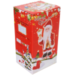 Дед Мороз музыкальный 30 см в красной шубе с фонарем, микс (работает от 3*АА - в комплект не входят)