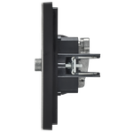 FORTE&PIANO Розетка двойная TV+SAT FP738M металл никель IEK