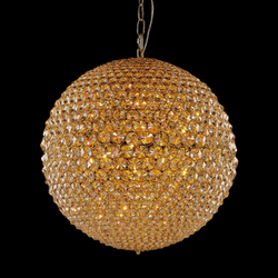 Люстра MD103204-9A gold/amber
