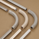 Алюминиевый карниз для штор, потолочный и настенный, однорядный / двухрядный