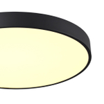 7756/70L MITRA LED SN 539 Светильник металл/акрил/черный LED (60Вт+10Вт) 3000K+3000K D600 IP20 подсветка QUASAR