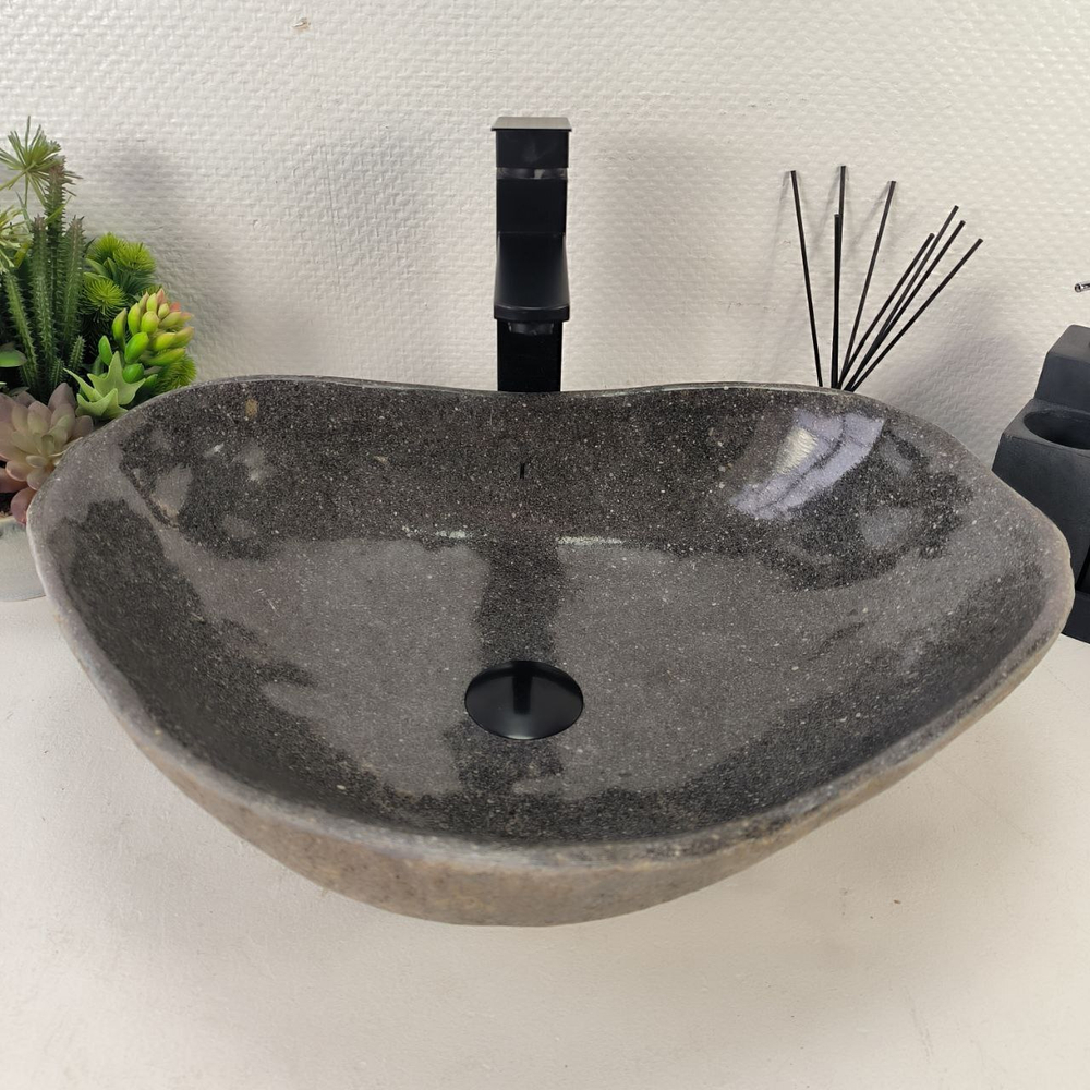 Раковина из речного камня RS-64979 51*40*15 0862