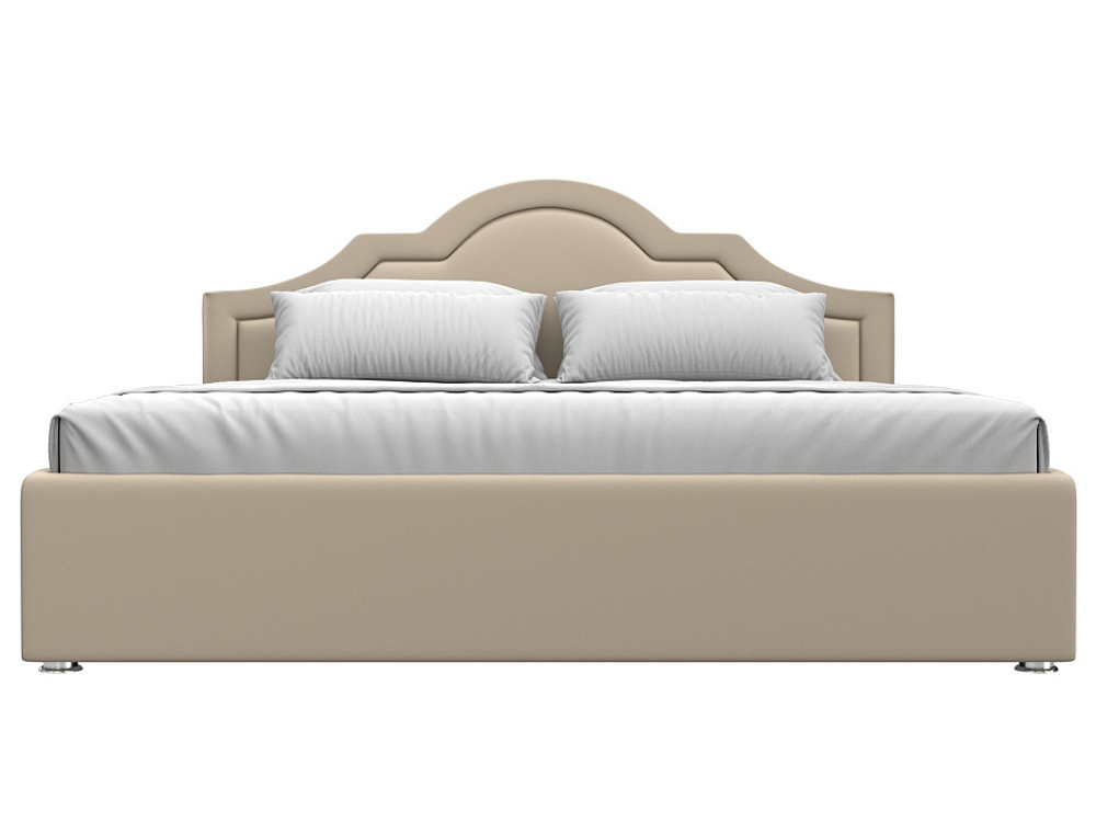 Кровать интерьерная Афина 180, Бежевый, Экокожа, 108282