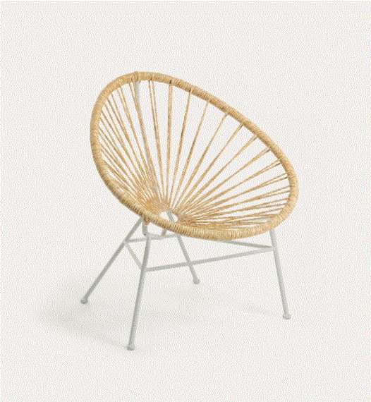 Плетеное кресло Acapulco бежевое