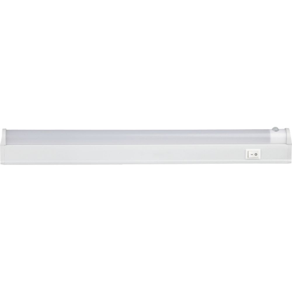 Линейный светодиодный светильник ЭРА LLED-02-04W-4000-MS-W 4Вт 4000K L314мм с датчиком движения и освещения | Бытовые светодиодные линейные светильники