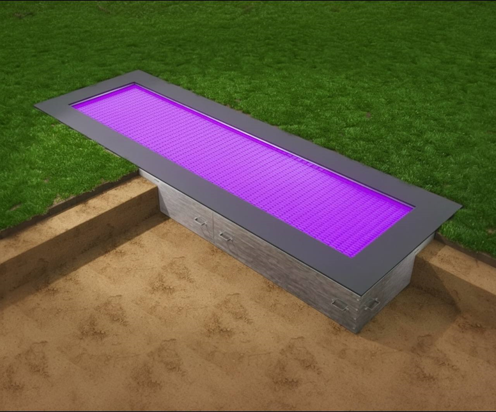 Встраиваемая детская батутная дорожка для площадок -160х480