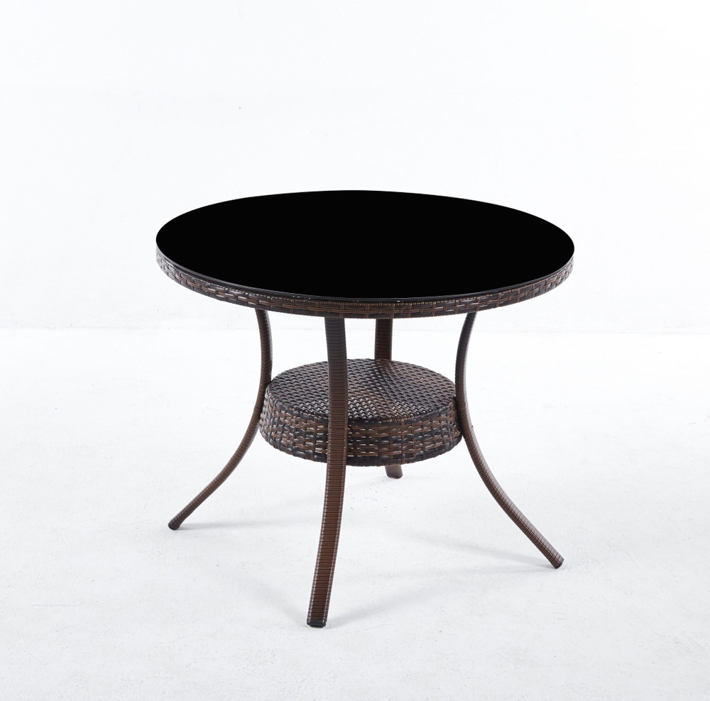 Обеденная группа из искусственного ротанга стол Сантос + 4 кресла Греция