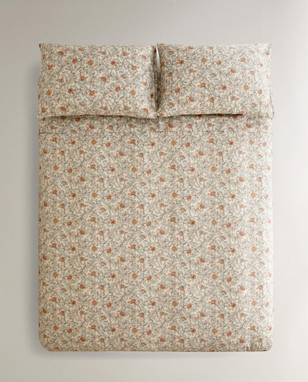 Пододеяльник Zara Home сатин, хлопок 100%, с цветочным принтом, 6152/088