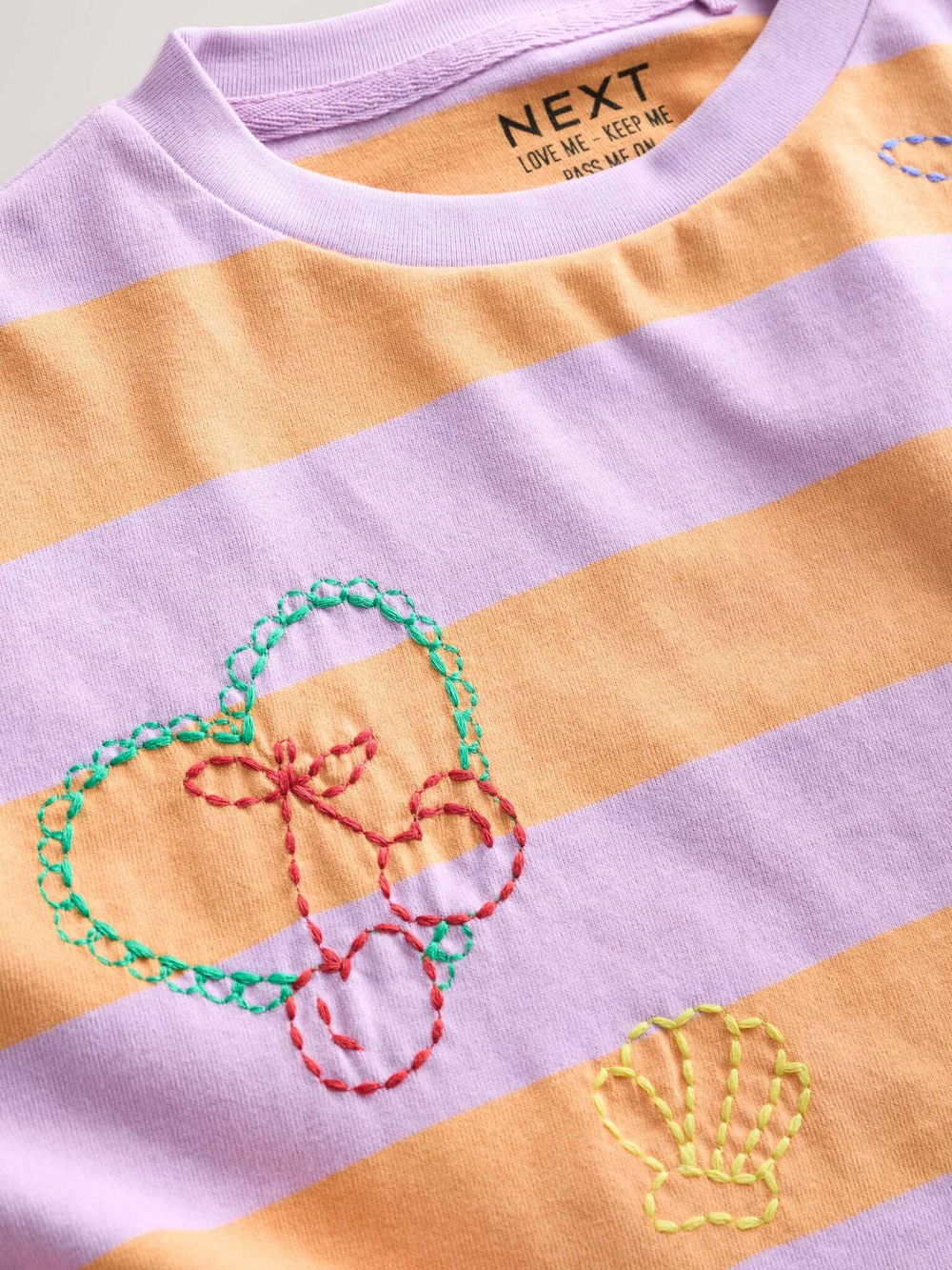 Футболка для девочки Next E44-430, Оранжевый, Сиреневый
