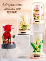 Конструктор 3Д Jaki Музыкальная шкатулка 3D Цветы Букет в колбе