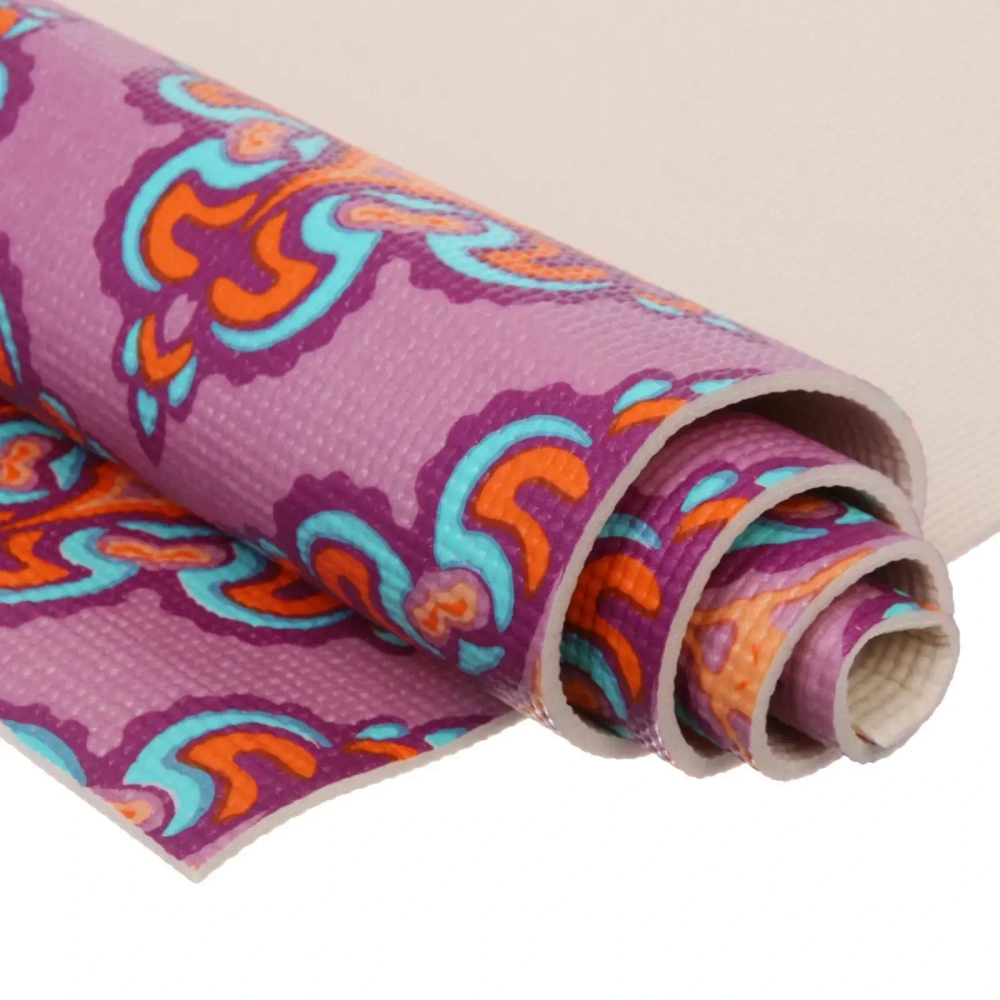 Коврик для йоги 6 мм 173х61 см «Свежесть ветра» PVC, микс принтов