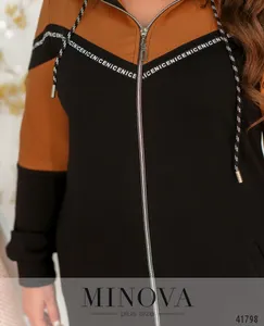 Платье 8-258-чёрный-горчица Minova