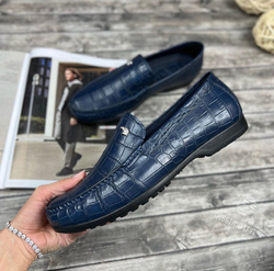 Мокасины из кожи крокодила Stefano Ricci