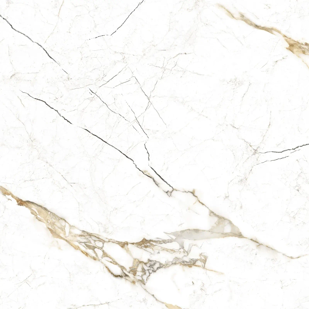 Керамогранит Alma Ceramica GFU6060RKL04R Rock Line 60x60 белый глазурованный матовый / противоскользящий под мрамор