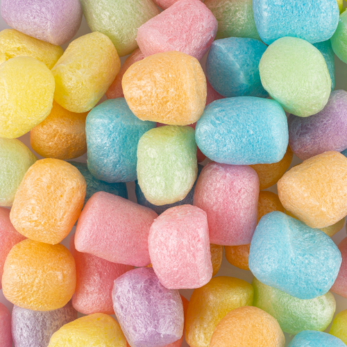 Шарики пенопласт, Маршмэллоу, Цветной микс, Мультиколор, Макарунс, 20-25 мм, 10 гр.