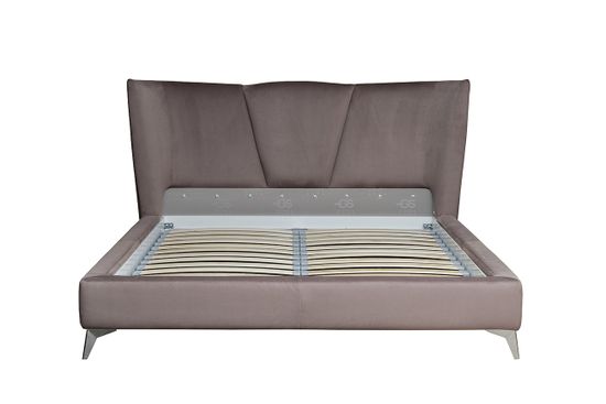 Кровать Siena без мех.велюр коричневый Colt1012-ROSKOR 199*222*116см