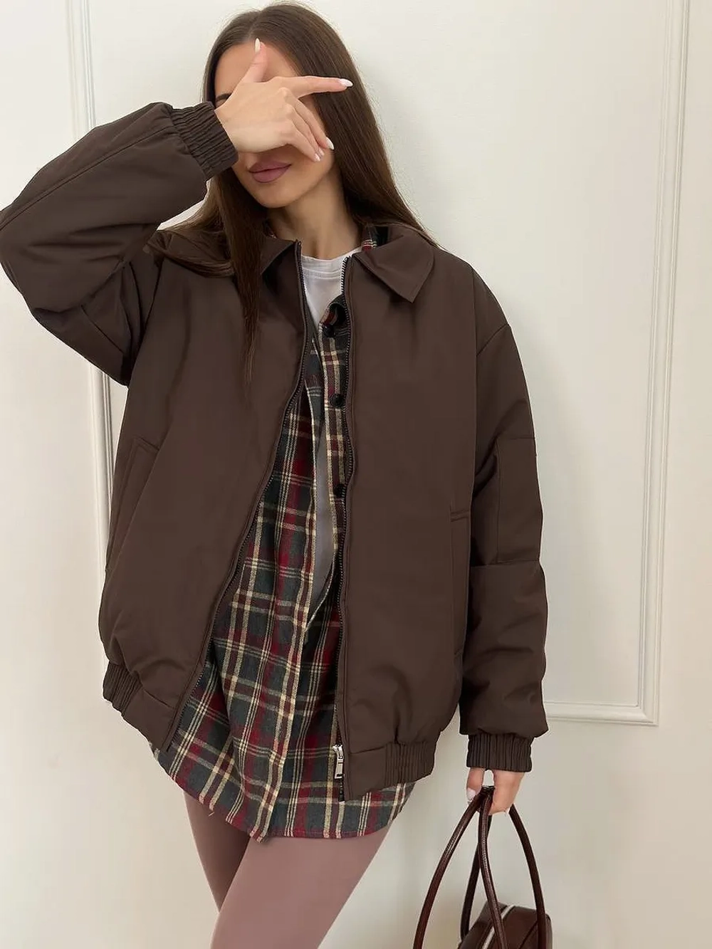 Куртка бомбер оверсайз