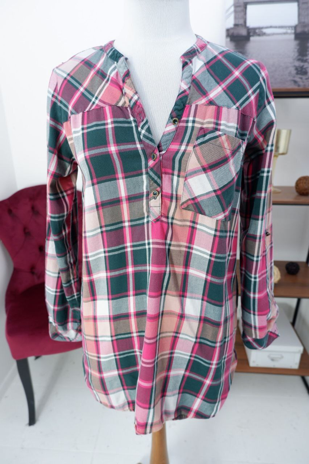 Блузка Defacto в клетку 46 размер