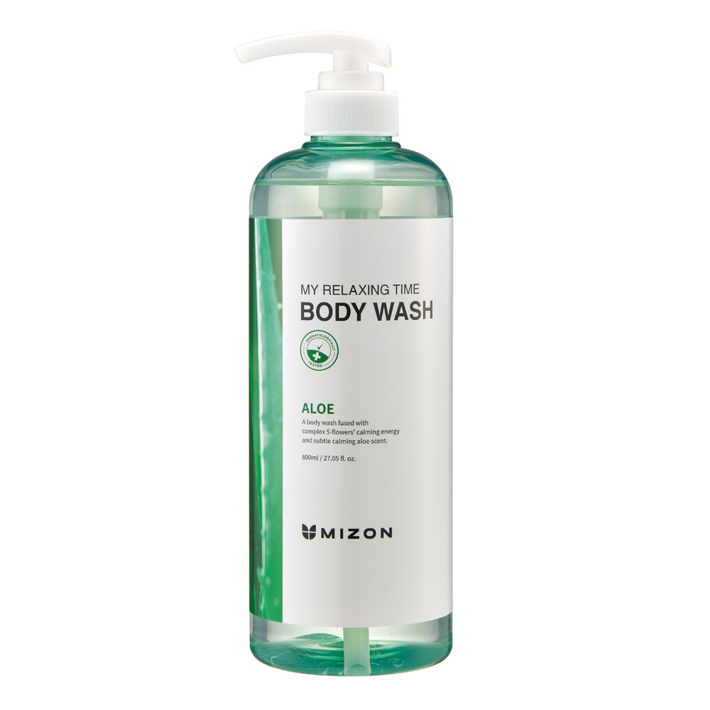 Гель для душа с экстрактом алоэ MIZON MY RELAXING TIME BODY WASH ALOE