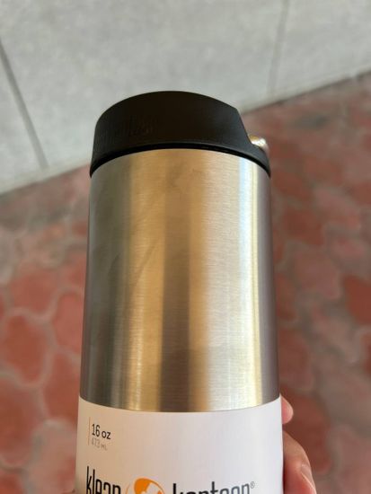Термокружка Klean Kanteen TKWide Cafe Cap 16oz (473 мл) Brushed Stainless (уценка)